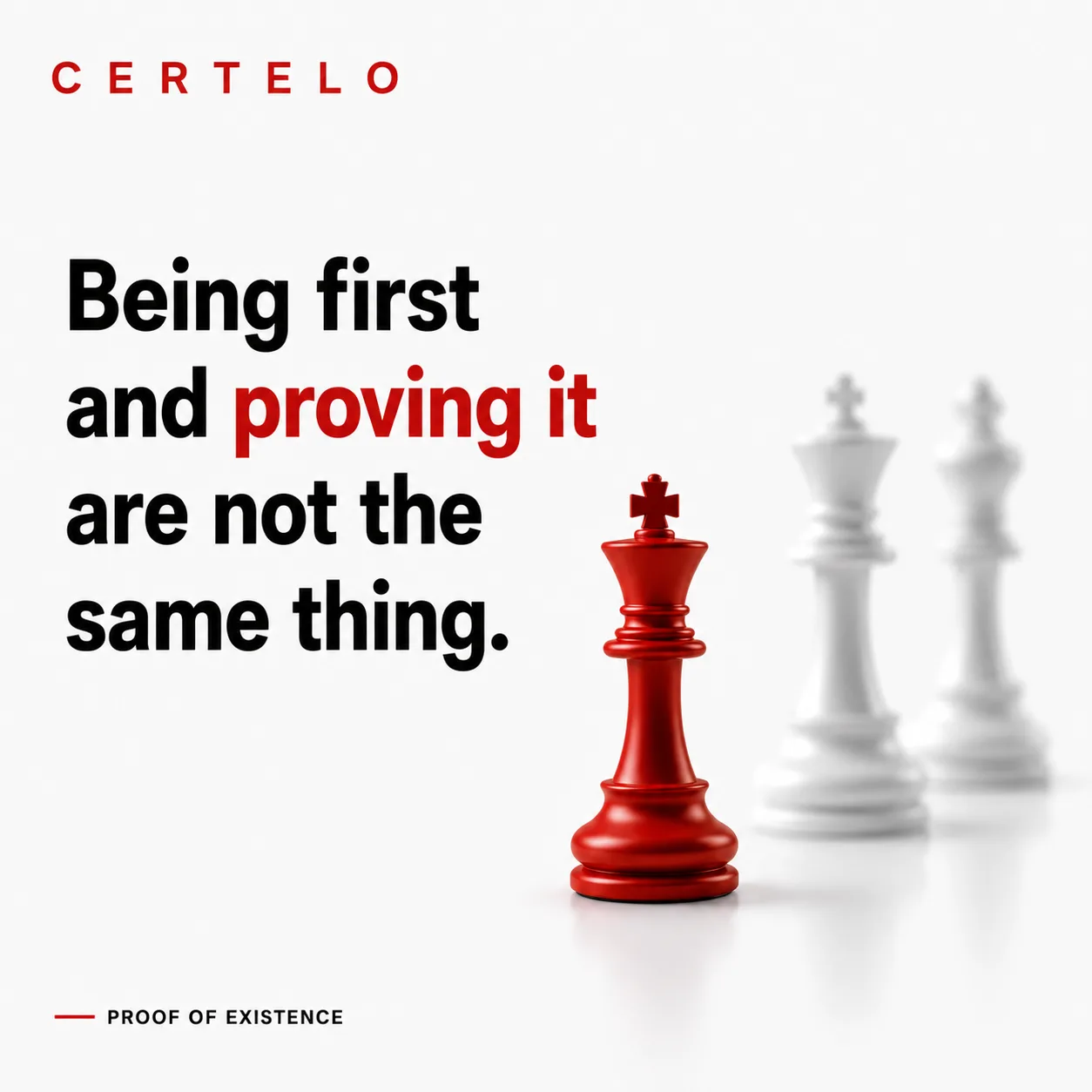 prove you were first