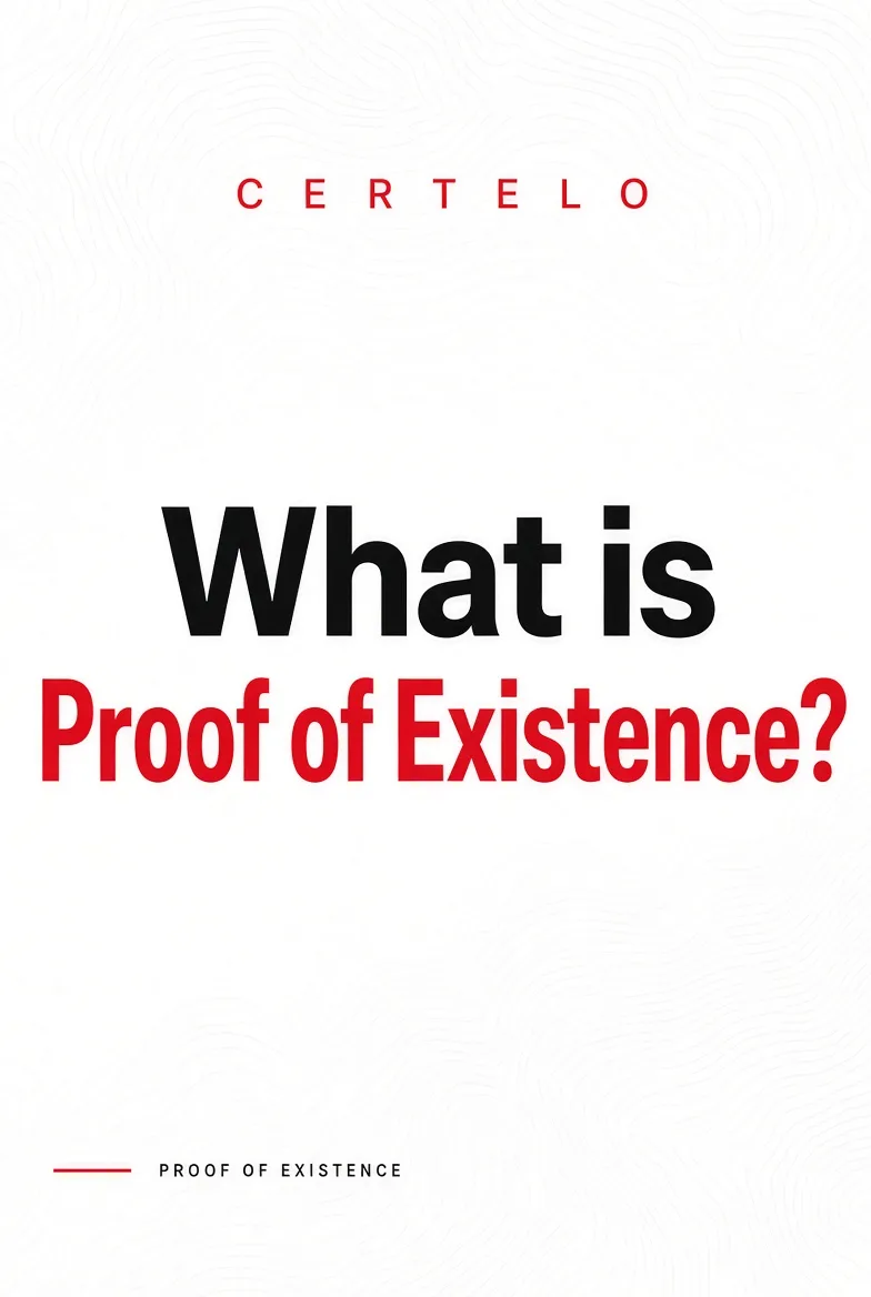 Proof of Existence