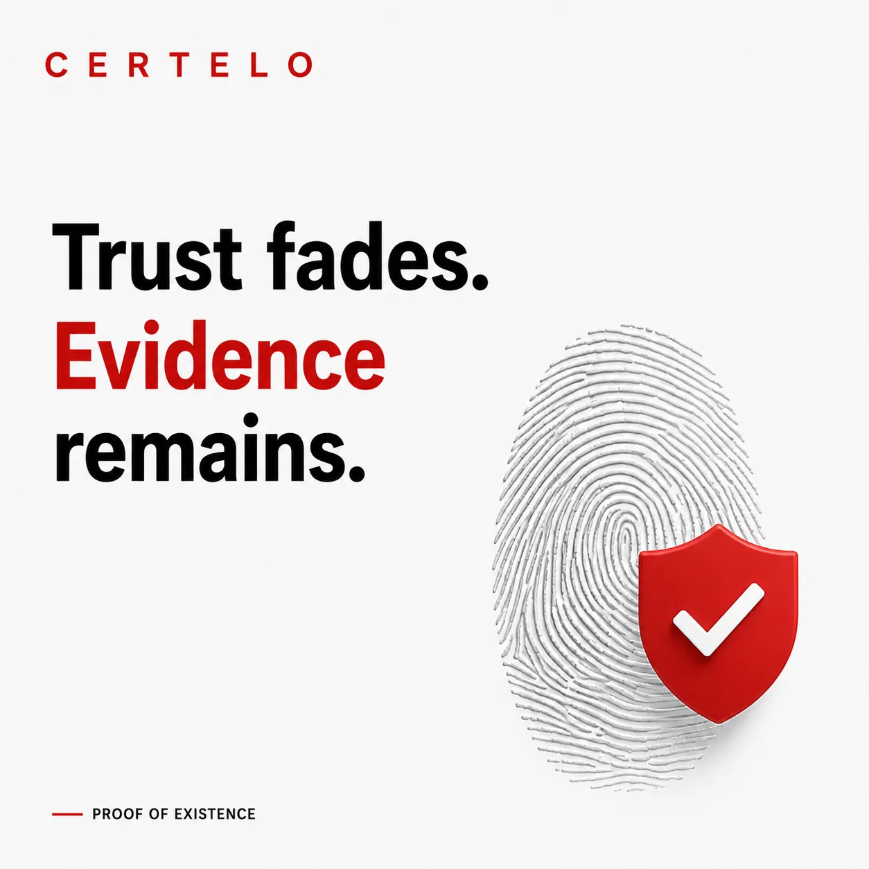 Trust fade, evidence remains